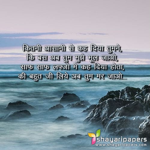 bhulna shayari image